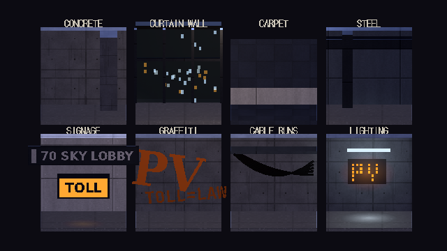 Route B style tiles
