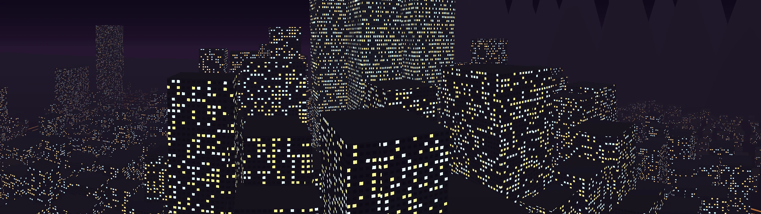 Babel panorama, night, 140 degrees from Tower 3