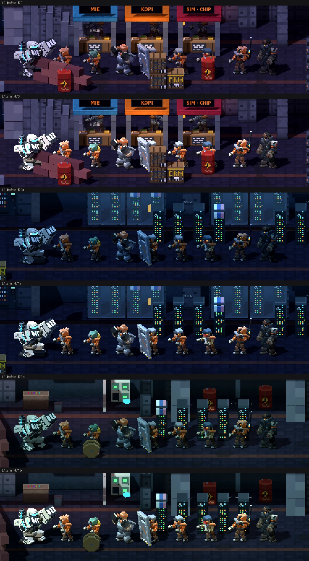 L1 before and after