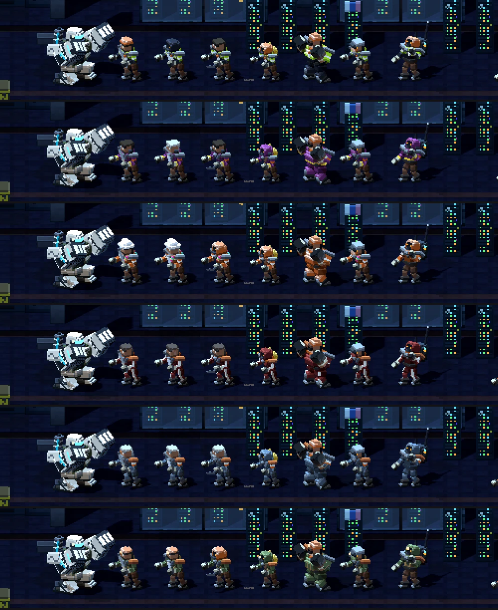 Six crews